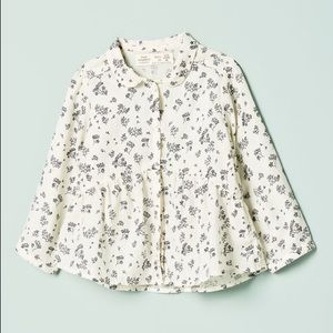 Zara Baby Girl Flounce Shirt  ||  2-3 Year